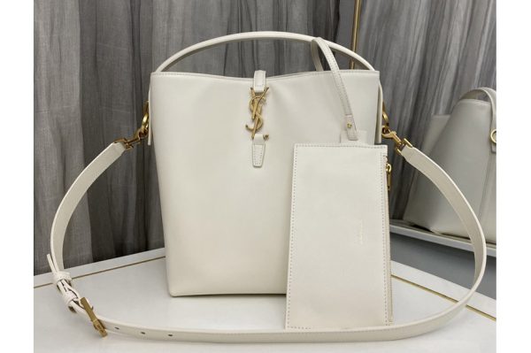 Replica Saint Laurent 7428282 LE 37 bag IN White SHINY LEATHER