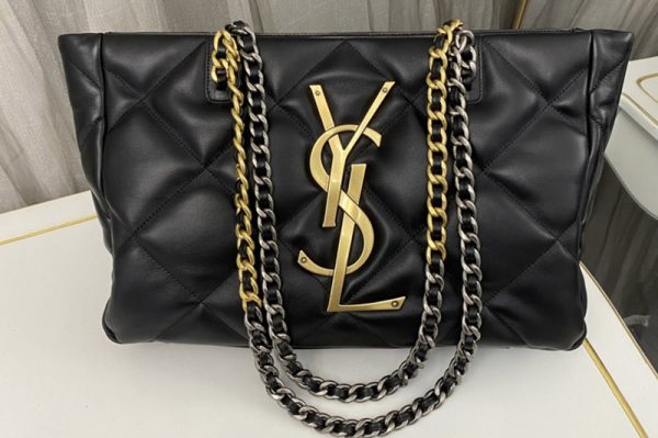 Replica Saint Laurent 713268 Leather bag in Black Leather